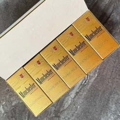 Manchester classic gold carton at Aussie Smokes