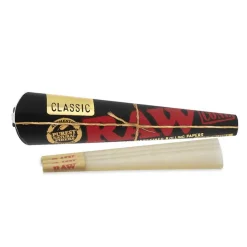 Raw black comes pre rolled kingsize 3 cones at Aussie Smokes