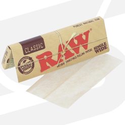 Raw classic rolling paper single wide 50 leaves
