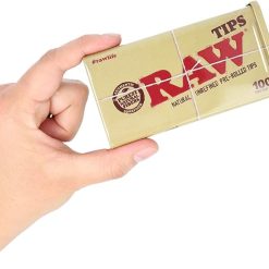 Raw tips pre rolled tin 100 tips at Aussie Smokes