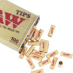 Raw tips pre rolled tin 100 tips