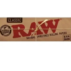 Raw unrefined classic 1 1 4 size 50 leaves