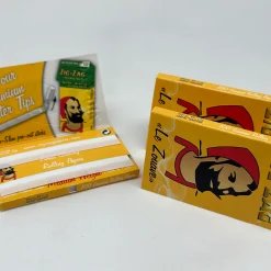 Zig zag yellow medium weight papers 100 leaves at Aussie Smokes