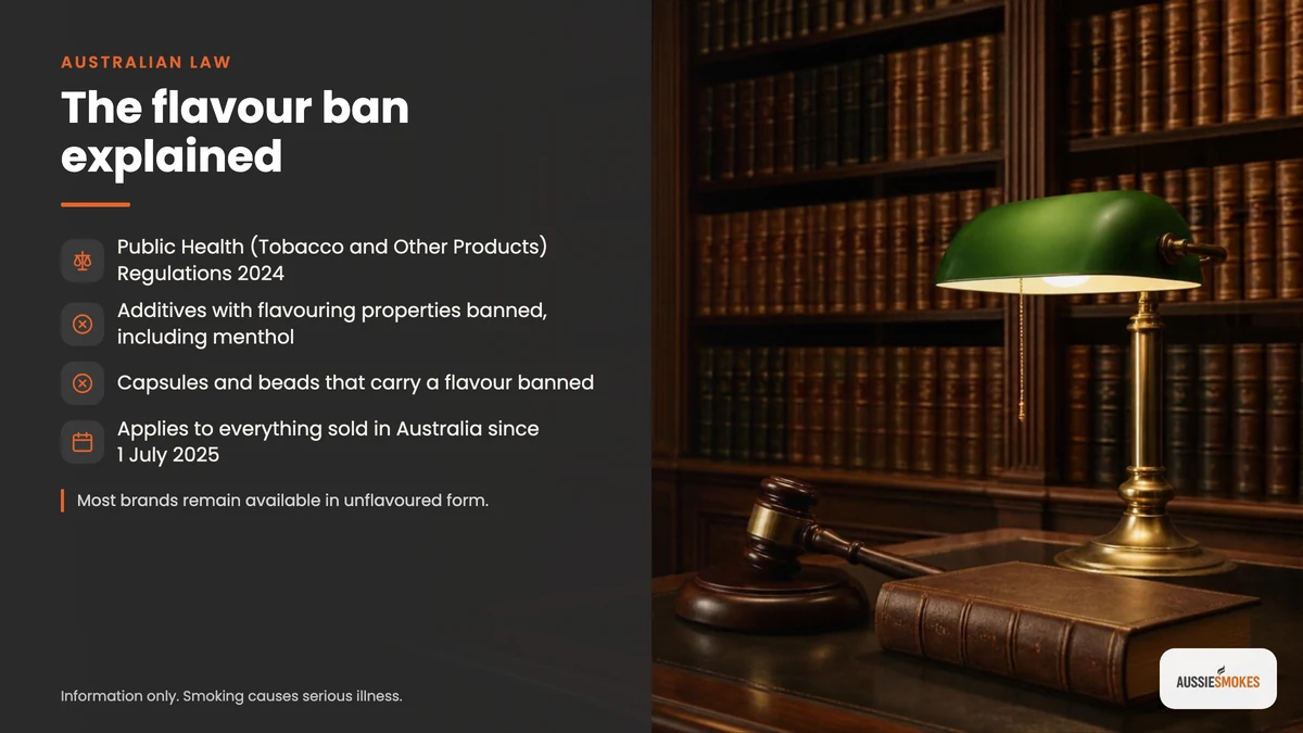 Australia's flavour ban explained: additives, menthol and capsules prohibited from 1 July 2025