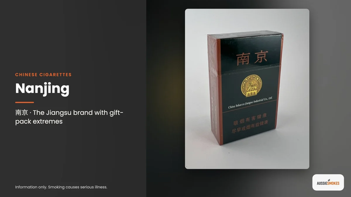 Real photo of Nanjing cigarettes: the Jiangsu brand with gift-pack extremes
