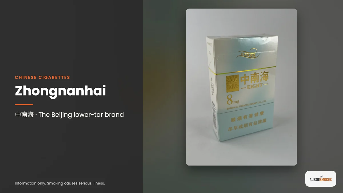 Real photo of Zhongnanhai cigarettes: the Beijing lower-tar brand